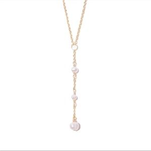 Bychari Coco Lariat Gold Necklace